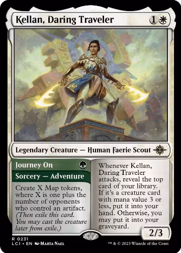 Kellan, Daring Traveler (231), The Lost Caverns of Ixalan — Magic card price