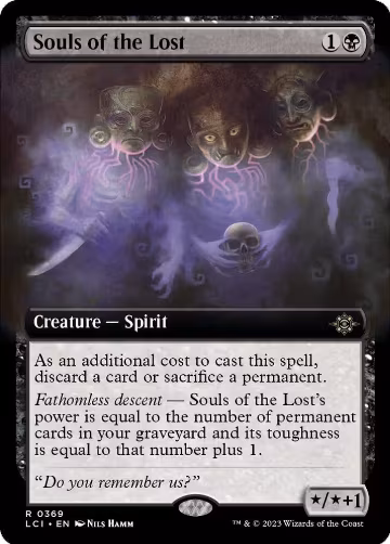 Souls of the Lost (Extended Art) (369), The Lost Caverns of Ixalan — Magic card price