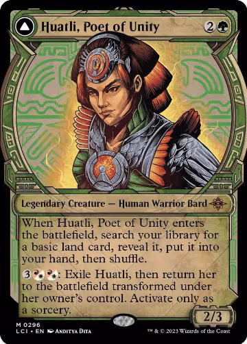 Huatli, Poet of Unity (Showcase) (296), The Lost Caverns of Ixalan — Magic card price