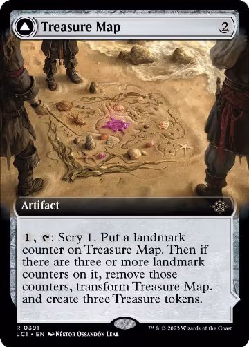 Treasure Map (Extended Art) (391), The Lost Caverns of Ixalan — Magic card price