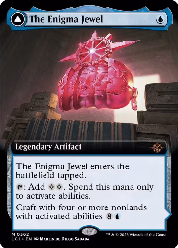 The Enigma Jewel (Extended Art) (362), The Lost Caverns of Ixalan — Magic card price