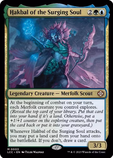 Hakbal of the Surging Soul (3), Commander: The Lost Caverns of Ixalan — Magic card price