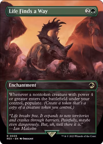 Life Finds a Way (Borderless) (5), Universes Beyond: Jurassic World Collection — Magic card price