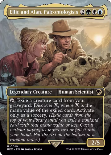 Ellie and Alan, Paleontologists (Borderless) (10), Universes Beyond: Jurassic World Collection — Magic card price