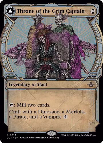 Throne of the Grim Captain (Showcase) (313), The Lost Caverns of Ixalan — Magic card price