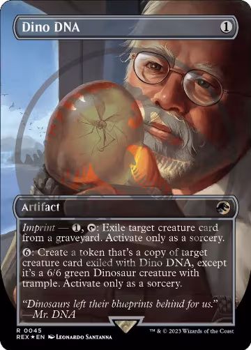 Dino DNA (Borderless) (Emblem) (45), Universes Beyond: Jurassic World Collection — Magic card price