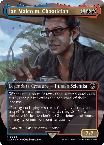 Ian Malcolm, Chaotician (Borderless) (Emblem) (38) — card price