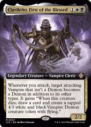 Clavileno, First of the Blessed (Extended Art) (27), Commander: The Lost Caverns of Ixalan — Magic card price