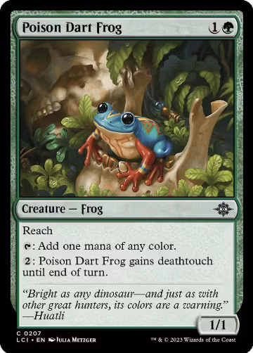 Poison Dart Frog (207), The Lost Caverns of Ixalan — Magic card price