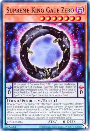 Supreme King Gate Zero (OP23-EN016), OTS Tournament Pack 23 — Yu-Gi-Oh! card price