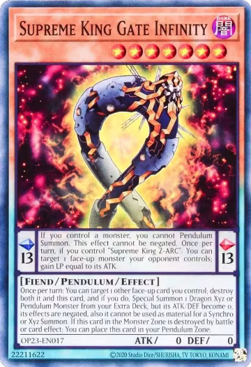 Supreme King Gate Infinity (OP23-EN017), OTS Tournament Pack 23 — Yu-Gi-Oh! card price