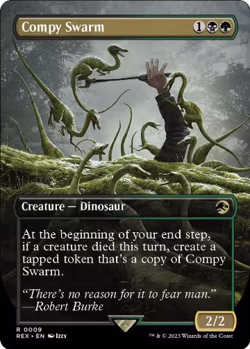 Compy Swarm (Borderless) (9), Universes Beyond: Jurassic World Collection — Magic card price