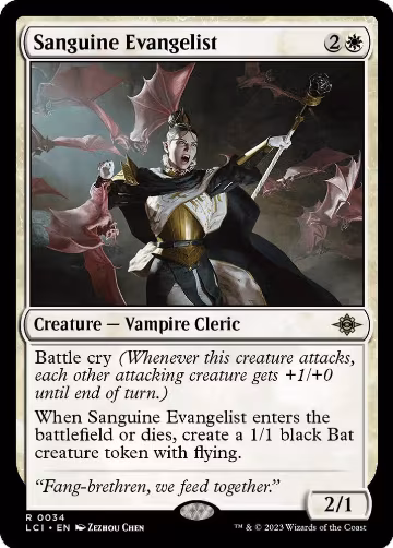 Sanguine Evangelist (34), The Lost Caverns of Ixalan — Magic card price