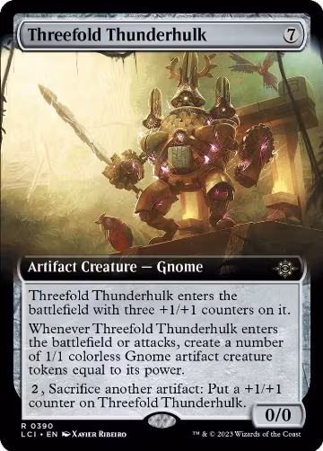 Threefold Thunderhulk (Extended Art) (390), The Lost Caverns of Ixalan — Magic card price