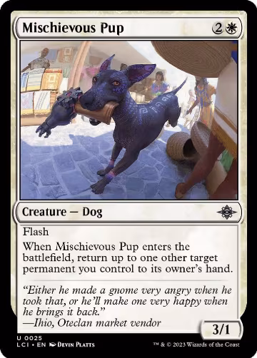 Mischievous Pup (25), The Lost Caverns of Ixalan — Magic card price