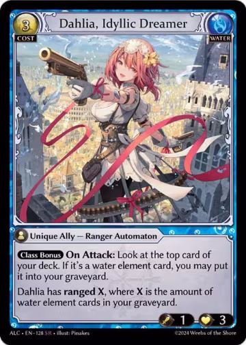 Dahlia, Idyllic Dreamer (128), Alchemical Revolution — Grand Archive card price