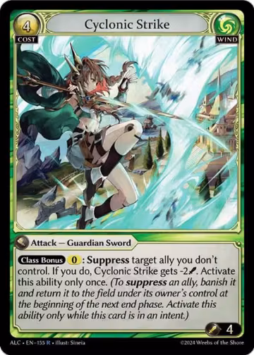 Cyclonic Strike (155), Alchemical Revolution — Grand Archive card price
