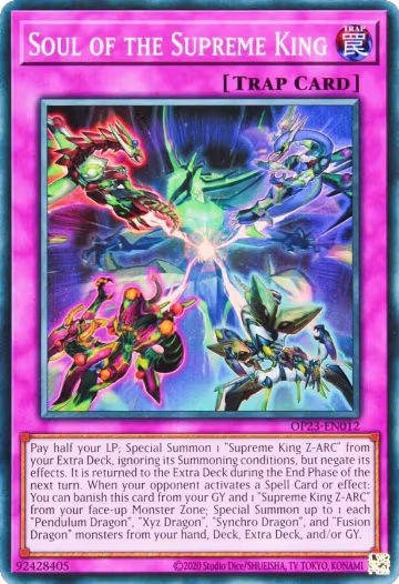 Soul of the Supreme King (OP23-EN012), OTS Tournament Pack 23 — Yu-Gi-Oh! card price