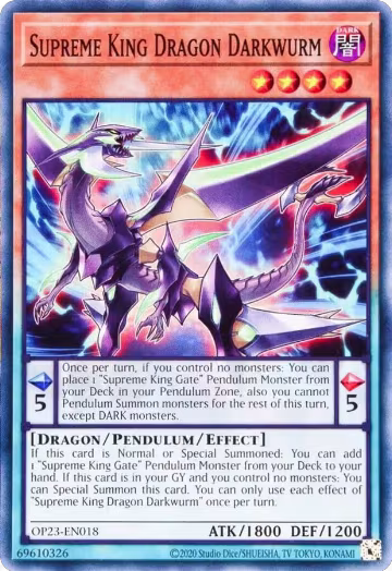 Supreme King Dragon Darkwurm (OP23-EN018), OTS Tournament Pack 23 — Yu-Gi-Oh! card price