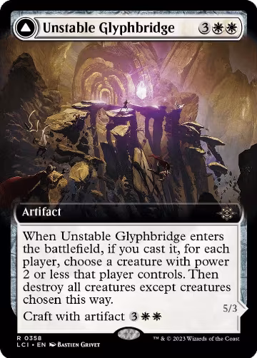 Unstable Glyphbridge (Extended Art) (358), The Lost Caverns of Ixalan — Magic card price
