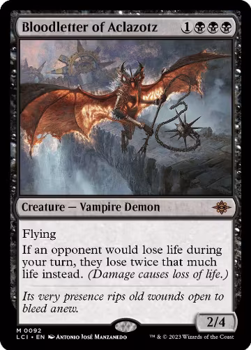 Bloodletter of Aclazotz (92), The Lost Caverns of Ixalan — Magic card price