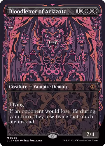 Bloodletter of Aclazotz (Borderless) (336), The Lost Caverns of Ixalan — Magic card price
