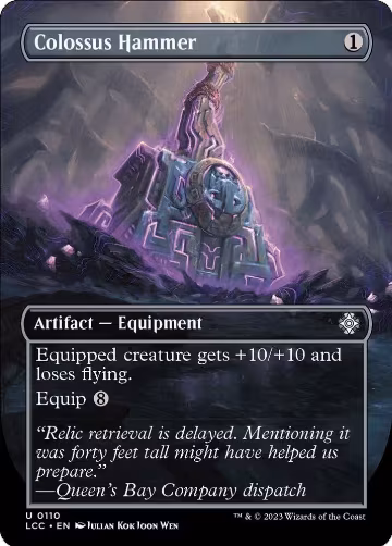 Colossus Hammer (Borderless) (110), Commander: The Lost Caverns of Ixalan — Magic card price