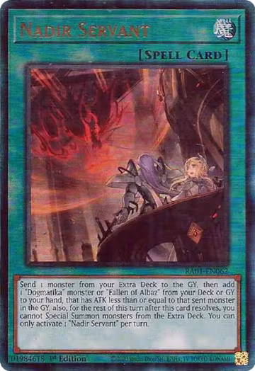 Nadir Servant (PUR) (RA01-EN062), 25th Anniversary Rarity Collection — Yu-Gi-Oh! card price