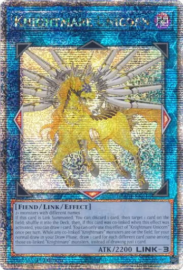 Knightmare Unicorn (Quarter Century Secret Rare) (RA01-EN043), 25th Anniversary Rarity Collection — Yu-Gi-Oh! card price