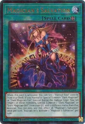 Magician's Salvation (PUR) (RA01-EN068), 25th Anniversary Rarity Collection — Yu-Gi-Oh! card price