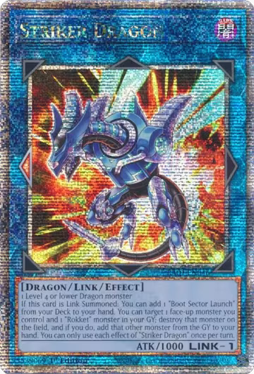 Striker Dragon (Quarter Century Secret Rare) (RA01-EN046), 25th Anniversary Rarity Collection — Yu-Gi-Oh! card price