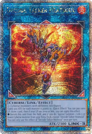 Decode Talker Heatsoul (Quarter Century Secret Rare) (RA01-EN048), 25th Anniversary Rarity Collection — Yu-Gi-Oh! card price