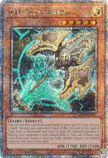 Artifact Lancea (Quarter Century Secret Rare) (RA01-EN006), 25th Anniversary Rarity Collection — Yu-Gi-Oh! card price