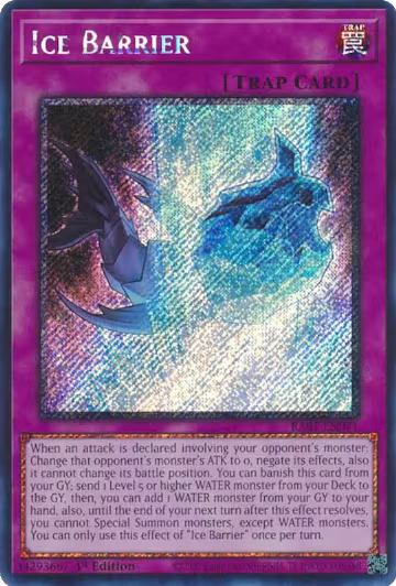 Ice Barrier (Platinum Secret Rare) (RA01-EN071), 25th Anniversary Rarity Collection — Yu-Gi-Oh! card price
