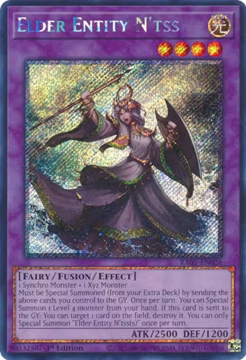 Elder Entity N'tss (Platinum Secret Rare) (RA01-EN026), 25th Anniversary Rarity Collection — Yu-Gi-Oh! card price