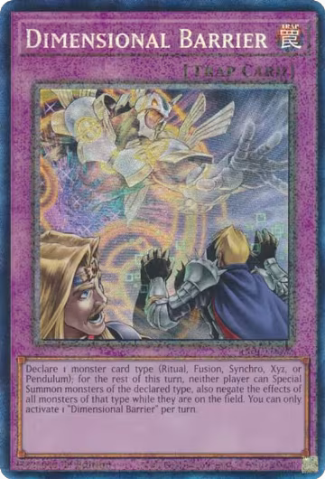 Dimensional Barrier (PCR) (RA01-EN072), 25th Anniversary Rarity Collection — Yu-Gi-Oh! card price