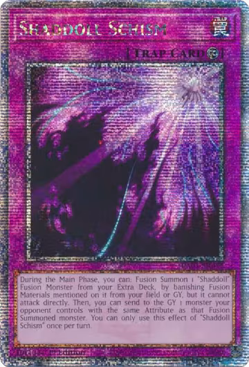 Shaddoll Schism (Quarter Century Secret Rare) (RA01-EN077), 25th Anniversary Rarity Collection — Yu-Gi-Oh! card price