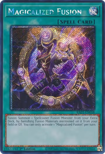 Magicalized Fusion (Platinum Secret Rare) (RA01-EN058), 25th Anniversary Rarity Collection — Yu-Gi-Oh! card price
