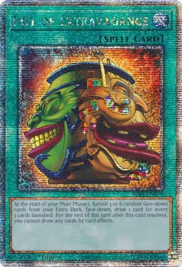 Pot of Extravagance (Quarter Century Secret Rare) (RA01-EN059), 25th Anniversary Rarity Collection — Yu-Gi-Oh! card price