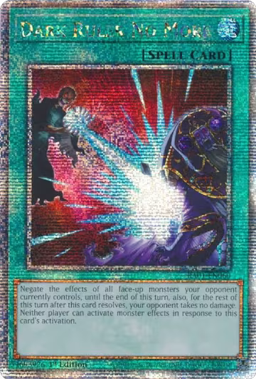 Dark Ruler No More (Quarter Century Secret Rare) (RA01-EN060), 25th Anniversary Rarity Collection — Yu-Gi-Oh! card price