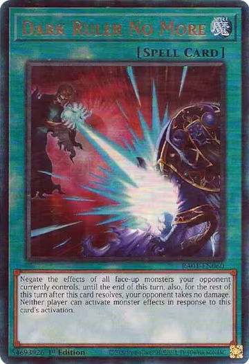 Dark Ruler No More (PUR) (RA01-EN060), 25th Anniversary Rarity Collection — Yu-Gi-Oh! card price