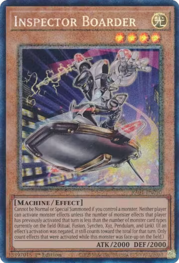Inspector Boarder (PCR) (RA01-EN010), 25th Anniversary Rarity Collection — Yu-Gi-Oh! card price