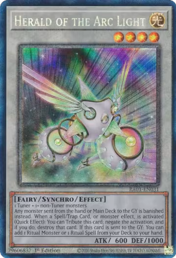 Herald of the Arc Light (PCR) (RA01-EN031), 25th Anniversary Rarity Collection — Yu-Gi-Oh! card price
