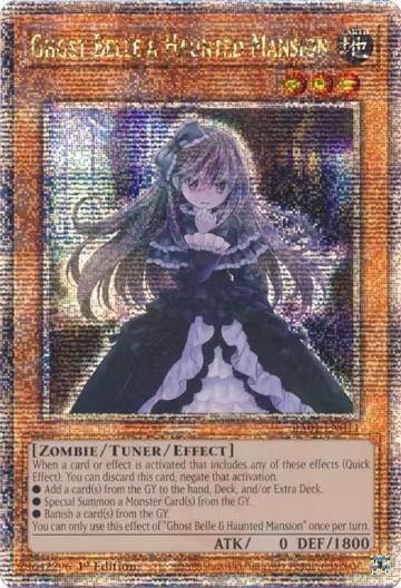 Ghost Belle & Haunted Mansion (Quarter Century Secret Rare) (RA01-EN011), 25th Anniversary Rarity Collection — Yu-Gi-Oh! card price