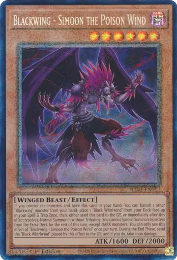 Blackwing - Simoon the Poison Wind (PCR) (RA01-EN012), 25th Anniversary Rarity Collection — Yu-Gi-Oh! card price