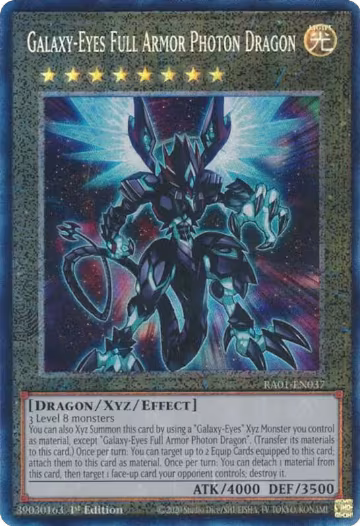 Galaxy-Eyes Full Armor Photon Dragon (PCR) (RA01-EN037), 25th Anniversary Rarity Collection — Yu-Gi-Oh! card price