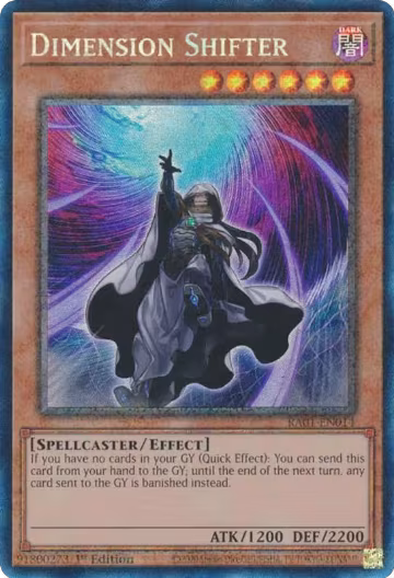 Dimension Shifter (PCR) (RA01-EN014), 25th Anniversary Rarity Collection — Yu-Gi-Oh! card price