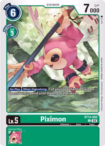 Piximon (BT14-050 C), Blast Ace — Digimon card price