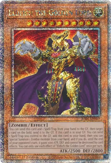 Eldlich the Golden Lord (Quarter Century Secret Rare) (RA01-EN019), 25th Anniversary Rarity Collection — Yu-Gi-Oh! card price