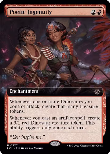 Poetic Ingenuity (Extended Art) (377), The Lost Caverns of Ixalan — Magic card price
